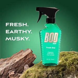 BOD Man Fragrance Body Spray, Fresh Guy, 8 Fl Oz (Pack Of 2),