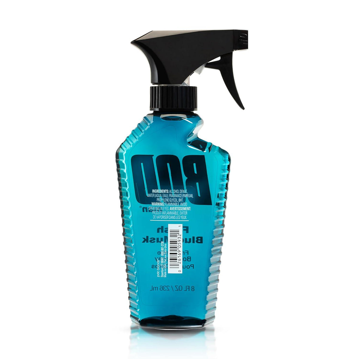 BOD Man Fragrance Body Spray, Fresh Blue Musk, 8 Fl Oz,