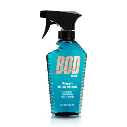 BOD Man Fragrance Body Spray, Fresh Blue Musk, 8 Fl Oz,