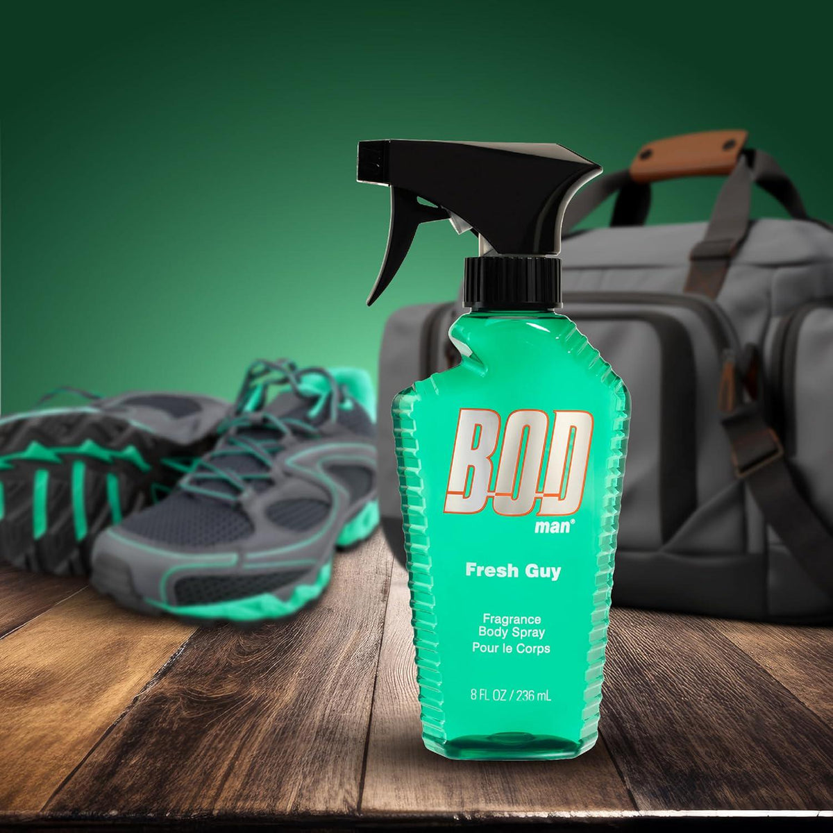 BOD Man Fragrance Body Spray, Fresh Guy, 8 Fl Oz (Pack Of 2),