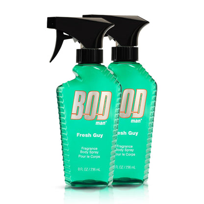 BOD Man Fragrance Body Spray, Fresh Guy, 8 Fl Oz (Pack Of 2),