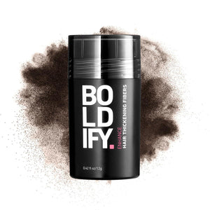 Boldify BOLDIFY Hair Fibers (12g) - Fill In Thinning And Fine Hair For An Instantly Fuller, Thicker Look - 14 Shades For Women And Men - Dark Brown