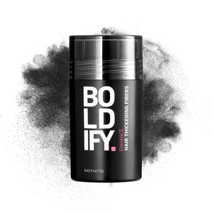 Boldify BOLDIFY Hair Fibers (12g) - Fill In Thinning And Fine Hair For An Instantly Fuller, Thicker Look - 14 Shades For Women And Men - Black