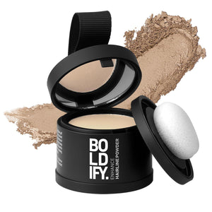 Boldify BOLDIFY Hairline Powder - Root Touch Up Hair Color For Gray Coverage - Bald Spot Concealing Hair Powder For Women And Men - 48-Hour Stain-Proof - Light Blonde