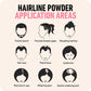 Boldify BOLDIFY Hairline Powder - Root Touch Up Hair Color For Gray Coverage - Bald Spot Concealing Hair Powder For Women And Men - 48-Hour Stain-Proof - Black