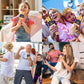 BONAOK Bluetooth Wireless Karaoke Microphone With LED Lights,4-in-1 Portable Handheld Mic With Speaker Karaoke Player For Singing Home Party Toys Birthday Gift For Kids Adults Girls Q78(Gold),645249270199