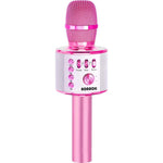 BONAOK Kids Karaoke Microphone, Wireless Bluetooth Microphone For Singing, Gift For Kids, Adults, Girls, Boys, Christmas Kids Toys Gifts For Ages 3, 4, 5, 6, 7, 8+ Years Old (Light Pinkcolor),