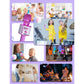 BONAOK Wireless Bluetooth Karaoke Microphone, Portable Toy Microphone For Singing, Gifts To Girls Boys Kids Adults All Age Q37 Bright Purple,