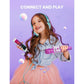 BONAOK Wireless Bluetooth Karaoke Microphone, Portable Toy Microphone For Singing, Gifts To Girls Boys Kids Adults All Age Q37 Bright Purple,