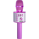 BONAOK Wireless Bluetooth Karaoke Microphone, Portable Toy Microphone For Singing, Gifts To Girls Boys Kids Adults All Age Q37 Bright Purple,