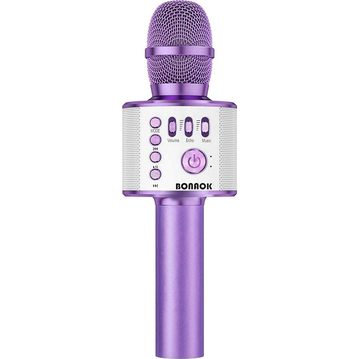 BONAOK Wireless Bluetooth Karaoke Microphone, 3-in-1 Portable Handheld Mic Speaker Machine For All Smartphones, For Girls Boys Kids Adults All Age Q37(Light Purple),