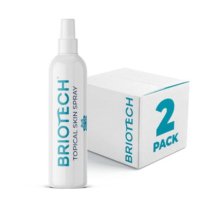 BRIOTECH BRIOTECH Topical Skin Spray, Hypochlorous Acid Spray For Body And Face, Eyelid Cleanser, HOCl Facial Mist, Support Against Irritation, Calm Redness, Soothe Foot And Scalp, 8 Fl Oz Ea, 2 Ct