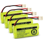 BT183342/BT283342 2.4V 800mAh Ni-MH Battery Pack, Compatible With AT&T VTech Cordless Phone Batteries BT166342/BT266342 BT162342/BT262342 CS6709 CS6609 CS6509 CS6409 EL52100 EL50003 (Pack 4),