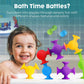 BunMo Suction Bath Toys 10 Pack Connect Build Textured Sensory Toys for Fine Motor Skills and Bath Time Fun