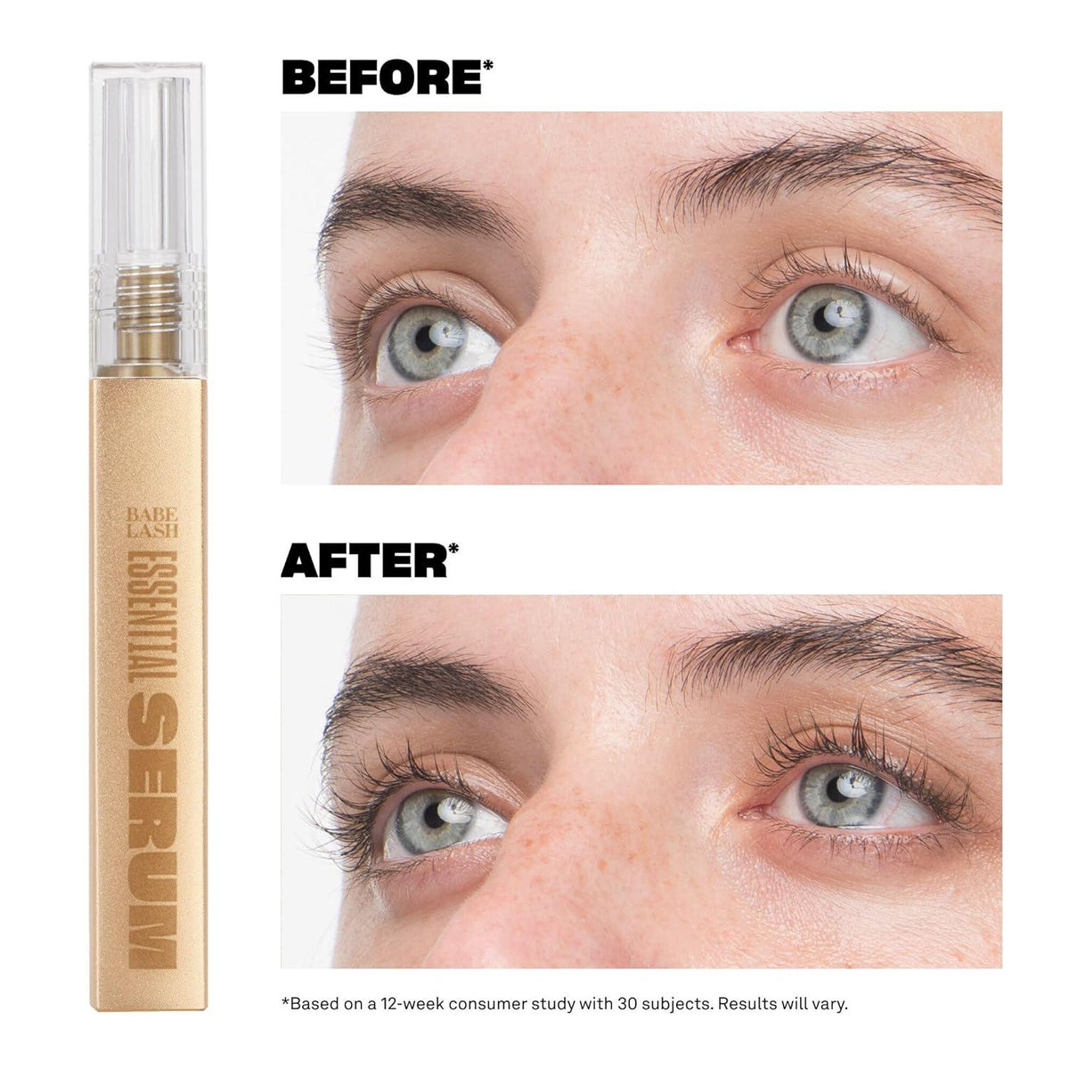 Babe Original Lash Serum - Fuller And Longer Looking Eyelashes, Advanced Lash Enhancing Treatment For Natural Lashes, Extensions And Eyebrows, Vegan And Cruelty-Free