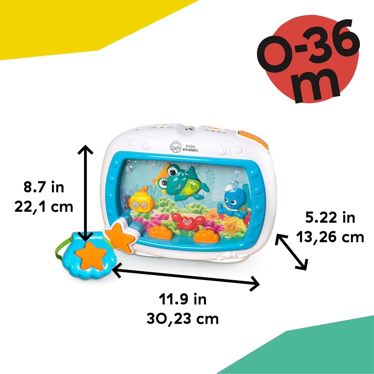 Baby Einstein Sea Dreams Soother Musical Crib Toy And Sound Machine, Newborn And Up,