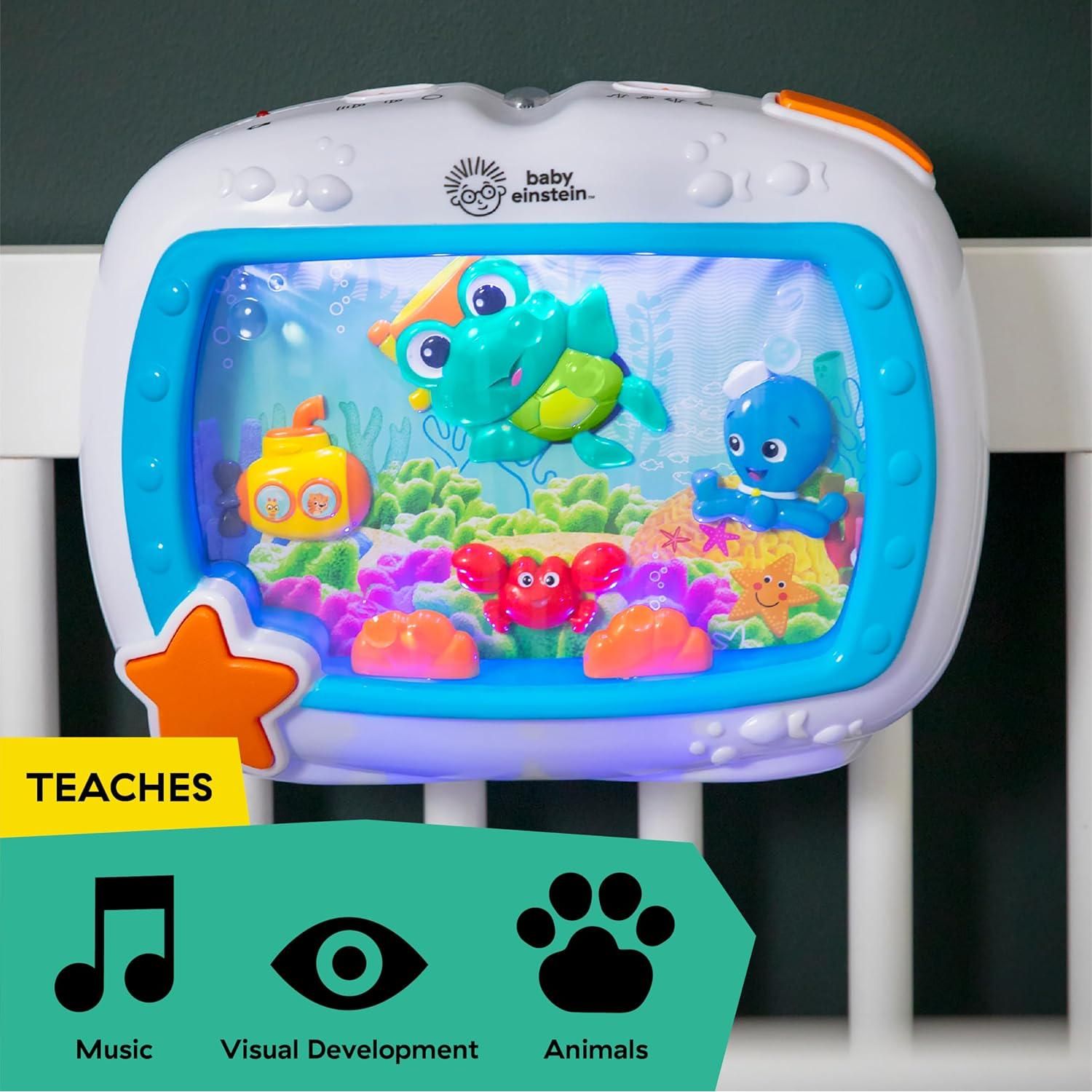 Baby Einstein Sea Dreams Soother Musical Crib Toy And Sound Machine, Newborn And Up,