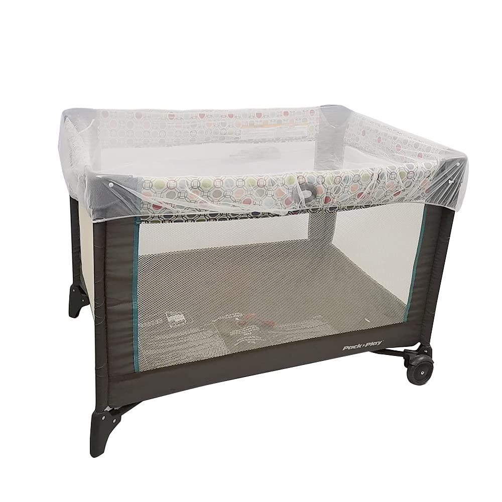 Baby Mosquito Net For Stroller With Storage Bag, Stroller Netting Mosquito With Organizer For Cribs, Infant Car Seat Insect Mesh Net, Easy Installation,Black Pink White (White),705604458843