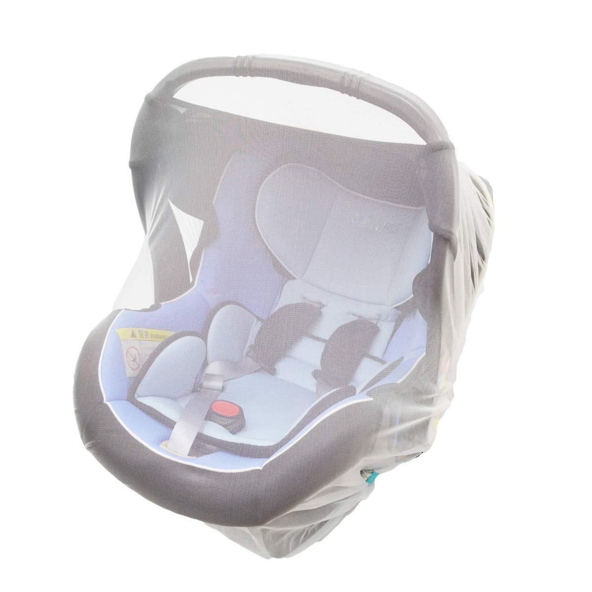 Baby Mosquito Net For Stroller With Storage Bag, Stroller Netting Mosquito With Organizer For Cribs, Infant Car Seat Insect Mesh Net, Easy Installation,Black Pink White (White),705604458843