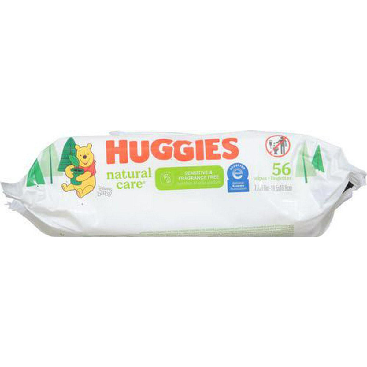 Baby Wipes, Huggies Natural Care Sensitive Baby Diaper Wipes, Unscented, Hypoallergenic, 1 Flip-Top Packs (56 Wipes Total),