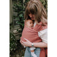 Baby Wrap Carrier Sling For Newborns To Toddlers - Stretchy Hands-Free Baby Carrier 7-35 Lbs (Dusty Pink),