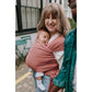 Baby Wrap Carrier Sling For Newborns To Toddlers - Stretchy Hands-Free Baby Carrier 7-35 Lbs (Dusty Pink),