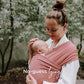 Baby Wrap Carrier Sling For Newborns To Toddlers - Stretchy Hands-Free Baby Carrier 7-35 Lbs (Dusty Pink),