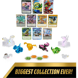 Bakugan Evolutions, Bakugan Genesis Collection Pack, 2 Light Up Bakugan Action Figures, 4 Exclusive Bakugan, 2 Nanogan, 8 Bakugan Cards And 4 BakuCores, Kids Toys For Boys Ages 6 And Up,
