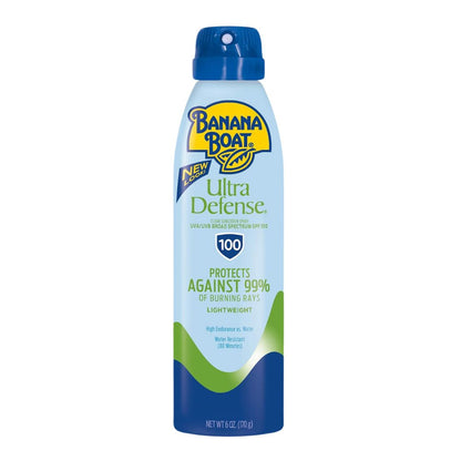 Banana Boat Ultra Defense Lightweight SPF 100 Clear Sunscreen Spray 170g