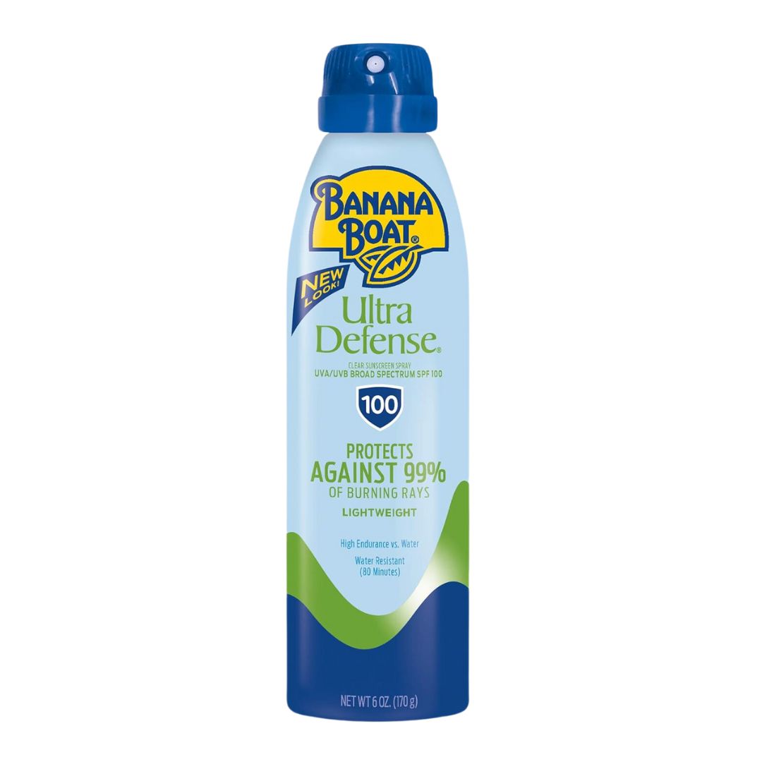 Banana Boat Ultra Defense Lightweight SPF 100 Clear Sunscreen Spray 170g,079656050813