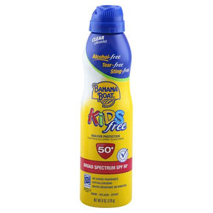 Banana Boat Kids Sport Sunscreen Spray SPF 50, 6 oz, 1 Pc, Oxybenzone & Alcohol-Free, Water-Resistant Sunblock