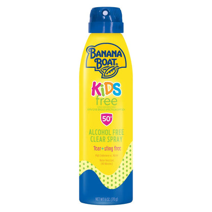 Banana Boat Kids Sport Sunscreen Spray SPF 50, 6 oz, 1 Pc, Oxybenzone & Alcohol-Free, Water-Resistant Sunblock