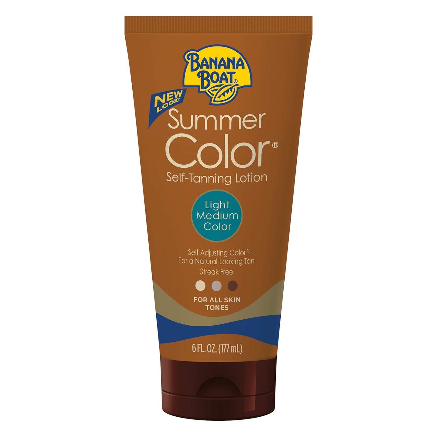 Banana Boat Summer Color Tanning Lotion, 6 oz, Light-Medium Tone, Sunless Self-Tanner for All Skin Types
