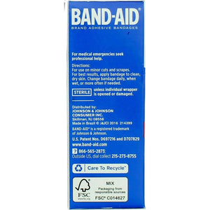 Band-Aid Tru-Stay Sheer Strips, Adhesive Sterile Bandages, Individually Wrapped, For Minor Cuts & Scrapes, 40 Count