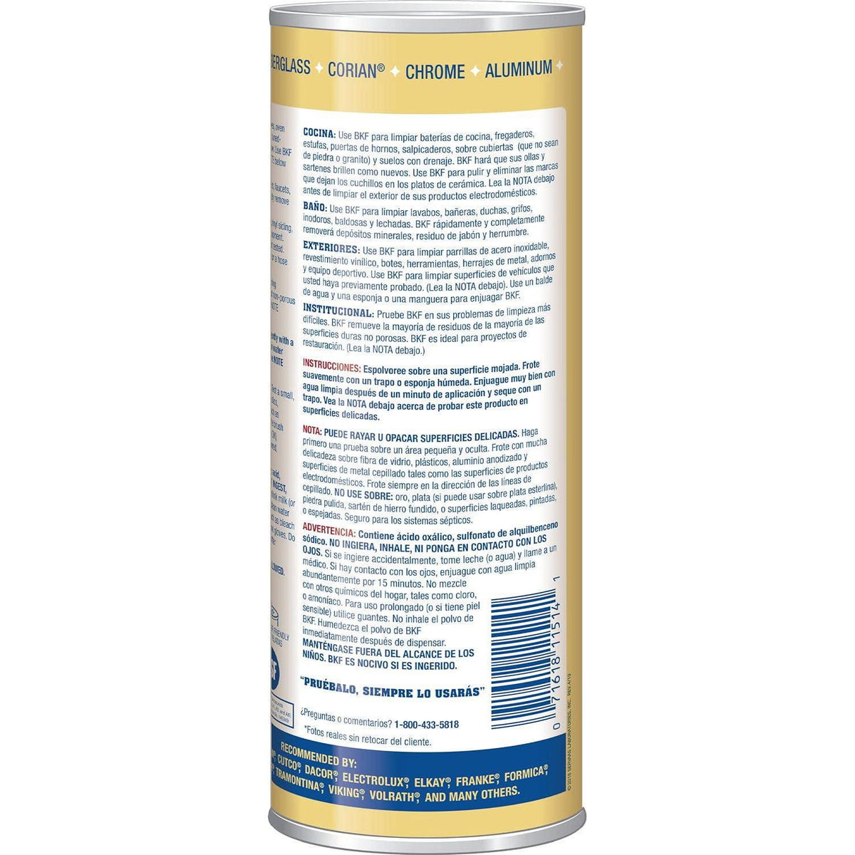 Bar Keepers Friend 11514 21 Oz Cleaner And Polish (Pack Of 2),