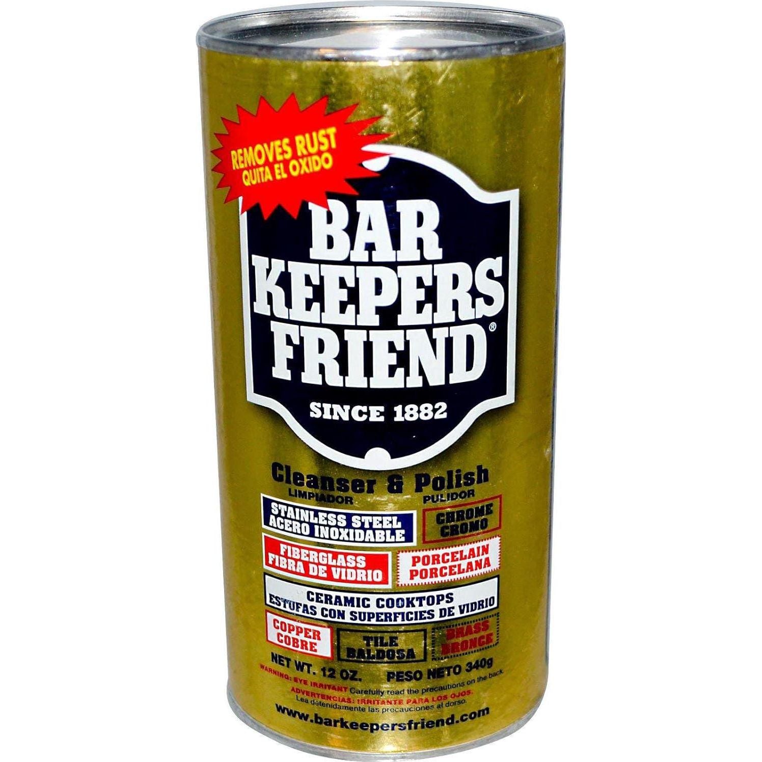 Bar Keepers Friend All-Purpose Cleaner And Polish 12 Oz (Pack Of 3),