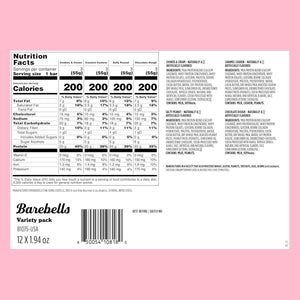 Barebells Protein Bars Variety Pack, 12 Count (19 oz Bars), 20g Protein, Low-Sugar Chocolate Protein Snacks