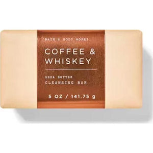 Bath & Body Works Coffee & Whiskey Shea Butter Cleansing Bar Soap, 4.2 oz
