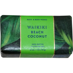 Bath & Body Works Waikiki Beach Coconut Shea Butter Cleansing Bar, 5 oz (141g)