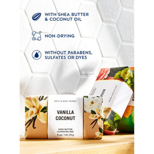 Bath & Body Works Shea Butter Cleansing Bar, Cucumber Melon Scent, 4.2 oz