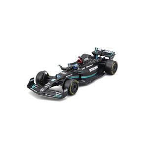 Bburago Mercedes AMG W14 F1 Car, 1 Pc, 1:43 Scale Diecast, 2023 Edition with Driver, Collectible Model Toy