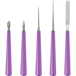 Bead Reamer For Jewelry Making, Bead Spinner Hole Enlarger Tool For Glass Plastic Metal Wood Beads, Remove Burrs, Enlarge Holes, Smooth Edges(5 Pieces),