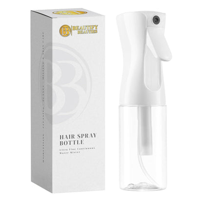 BeautifyBeauties BeautifyBeauties Hair Spray Bottle Ultra Fine Continuous Water Mister For Hairstyling, Cleaning, Plants, Misting And Skin Care (Clear, 6.8 Ounces)