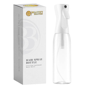 BeautifyBeauties BeautifyBeauties Spray Bottle For Hair Continuous Mister Spray Bottle For Hairstyling, Cleaning, Plants, Pets, Barbers, Salons, Essential Oil Scents (Clear, 18.6oz/500ml) 11 H X 2.6 L