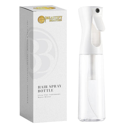 BeautifyBeauties BeautifyBeauties Spray Bottle For Hair Continuous Mister Spray Bottle For Hairstyling, Cleaning, Plants, Pets, Barbers, Salons, Essential Oil Scents (10.1 Ounce)