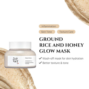 Beauty of Joseon Beauty Of Joseon Ground Rice And Honey Glow Mask Pore Sebum Care For Dry Sensitive Skin Korean Skin Care 150ml, 5.07 Fl.oz