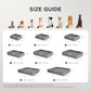 Bedsure Orthopedic Dog Bed Large Size Washable Pet Couch Waterproof Foam with Nonskid Bottom and Grey Removable Cover