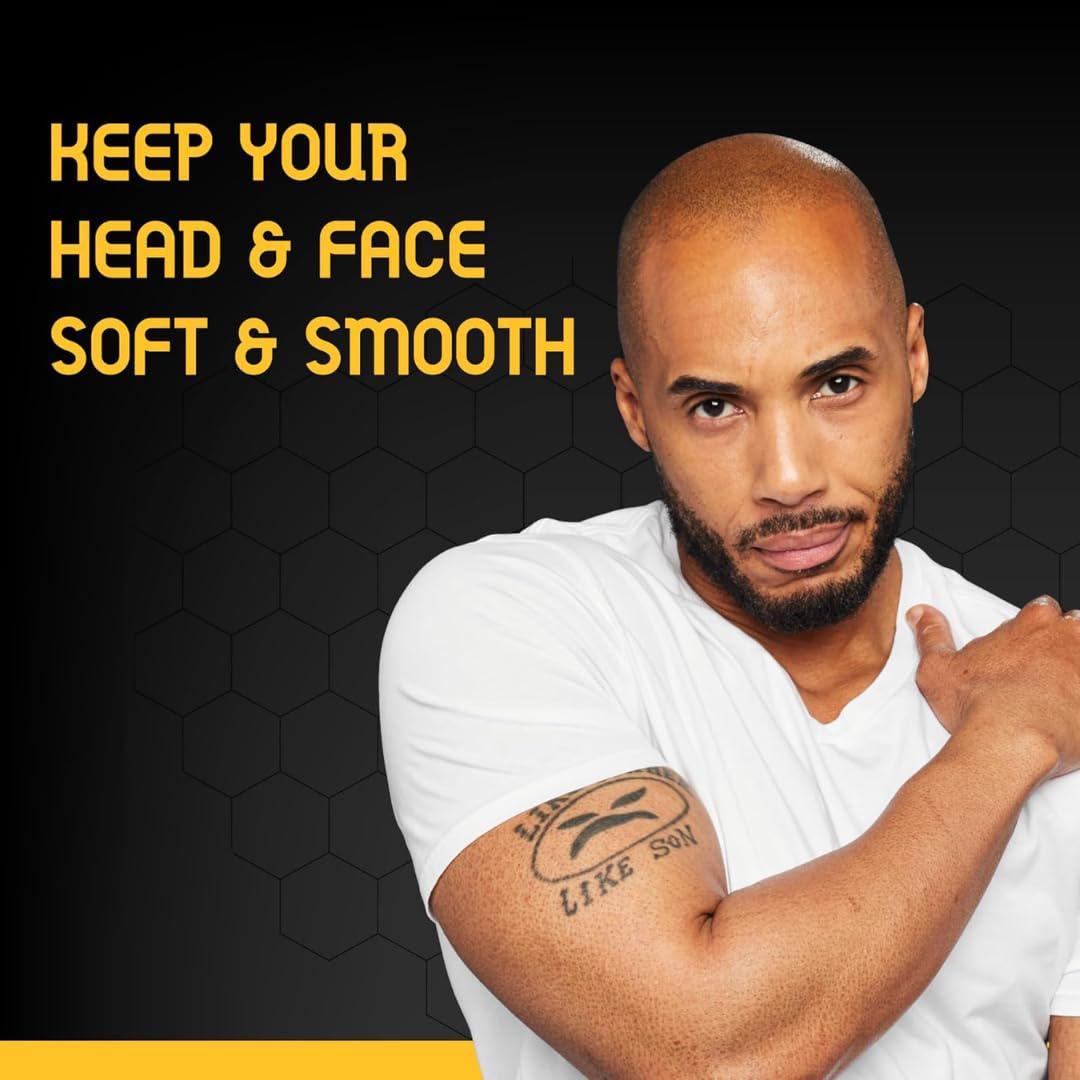 Bee Bald SMOOTH Daily Moisturizer Tones, Hydrates, Moisturizes And Smooths Away Fine Lines, Wrinkles And Dry Patches; Helps Control Oil And Shine To Feel Cool, Fresh And Comfortable, 1.7 Fl Oz,