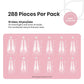 beetles Gel Polish Beetles Gel Nail Tips Medium Coffin Etch X Nail Tips, 12 Sizes 288Pcs Pre Shaped Half Matte Press On Nails Full Cover False Nails For Pastel Spring Nails Acrylic Fake Nails Nail Extensions Kit