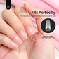 beetles Gel Polish Beetles Gel Nail Tips Medium Coffin Etch X Nail Tips, 12 Sizes 288Pcs Pre Shaped Half Matte Press On Nails Full Cover False Nails For Pastel Spring Nails Acrylic Fake Nails Nail Extensions Kit
